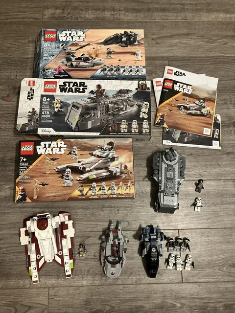 LEGO Star Wars Set Lot x3 includes box & instructions *SEE DESC*