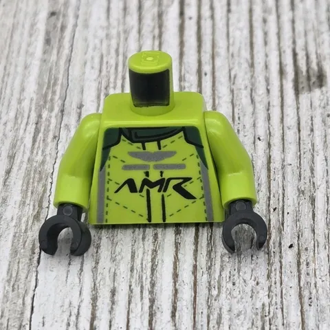 Lego Lime Minifig Torso Racing Suit AMR ( Aston Martin) 6382791 Speed Champions 