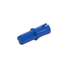 LEGO 12x Blue Technic, Axle 1L with Pin with Friction Ridges inv.627