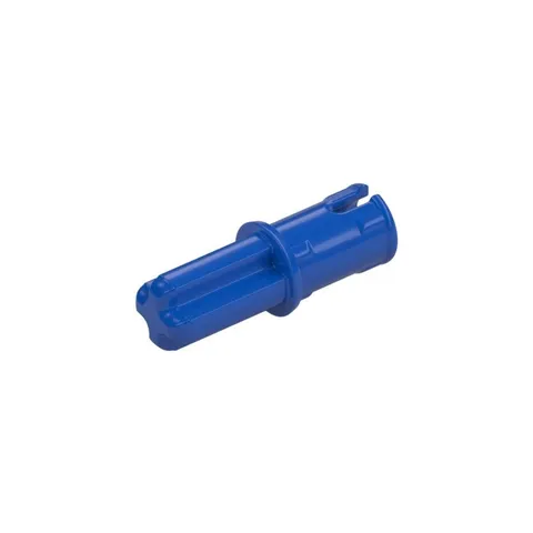 LEGO 12x Blue Technic, Axle 1L with Pin with Friction Ridges inv.627