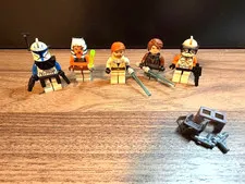 LEGO Minifigure Star Wars Rex Cody Anakin Skywalker Ahsoka Obi-Wan Kenobi Lot