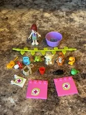 Lego Friends Jungle Replacement Parts Mia Minifigure Tan Tiger Vine Bird Monkey