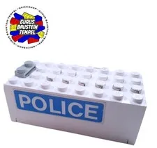 LEGO Battery Box POLICE 4762 White 9 Volt 9V Battery Box Space Light & Sound