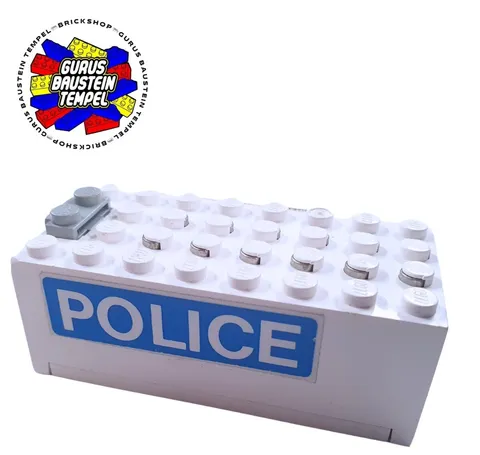 LEGO Battery Box POLICE 4762 White 9 Volt 9V Battery Box Space Light & Sound