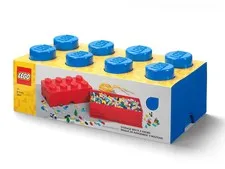 LEGO® Storage Brick 8 Bright Blue | Stackable Toy Storage Box & Organizer