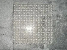 LEGO Trans Clear Baseplate 16x16 Part# 3867 for Set 6162 6163 852676 EUC