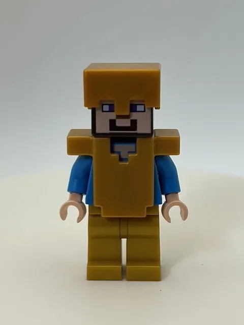 LEGO Minecraft Steve with Pearl Gold Armor Minifigure - min031 21127