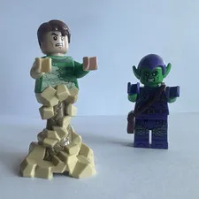 LEGO Marvel Green Goblin & Sandman Minifigures Daily Bugle 76178 sh0695 sh0685