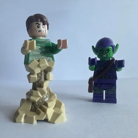LEGO Marvel Green Goblin & Sandman Minifigures Daily Bugle 76178 sh0695 sh0685