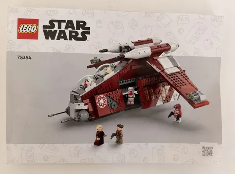 LEGO® Star Wars 75354 Coruscant Guard Gunship Instruction Manual Only
