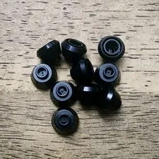 LEGO Black Cone 1 1/2 x 1 1/2 x 2/3 Truncated. QTY 10. Part No. 33492.