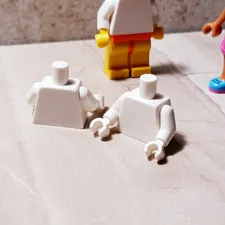 New LEGO Blank Torso Body WHITE draw design your own Shirt White Hands Body Part
