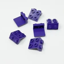 44728 LEGO Parts Bracket 1x2 - 2x2 DARK PURPLE (6)