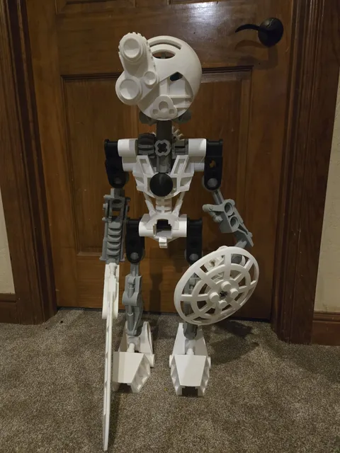 LEGO Bionicle Toa Kopaka Statue, 33” Custom 3D Printed – Collector Display Piece