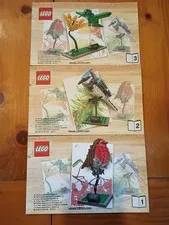 Lego Ideas Sculptures Birds -  3 Instruction Manuals for Set 21301