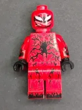 LEGO Carnage Red Minifigure with Black Spider Design Plastic Collectible Toy
