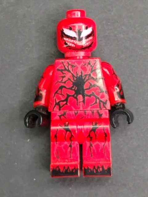 LEGO Carnage Red Minifigure with Black Spider Design Plastic Collectible Toy