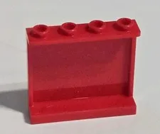 LEGO Parts Panel 1x4x3 Hollow Studs w/ Side Supports Red 60581
