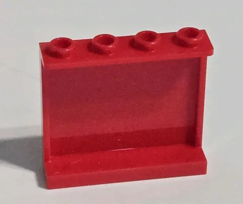 LEGO Parts Panel 1x4x3 Hollow Studs w/ Side Supports Red 60581