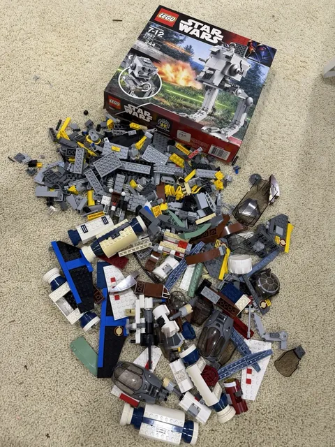 Lego Star Wars Parts Lot Vintage Arc 170, Atst, Interceptor, Etc 2.6 Lbs