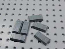 LEGO Lot of 6 Dark Bluish Gray Ingot Treasure Bars Accessory Minifig BI