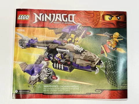 LEGO 70746  NINJAGO ~ CONDRAI COPTER ATTACK ~ INSTRUCTION BOOKLET MANUAL ONLY