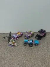 Lot Of 5 LEGO Friends Cars Tractor Vehicles Helicopter