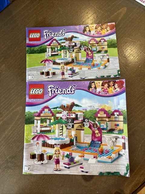 Lego Friends Instruction Manual Set 41008 Heartlake City Pool 2012 Retired Swim