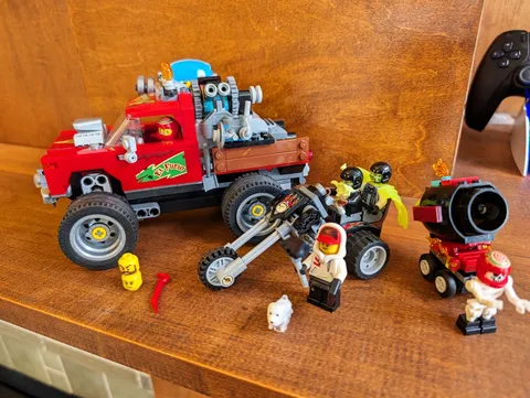 LEGO 70421 with 30464 Hidden Side El Fuego's Stunt Truck and Cannon Sets