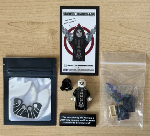 LEGO Star Wars Evil Chancellor Palpatine Alt - Custom Minifigure NEW PTC x BD