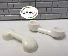(B8/5/6) LEGO 2x 6190 Handle / Telephone handset white