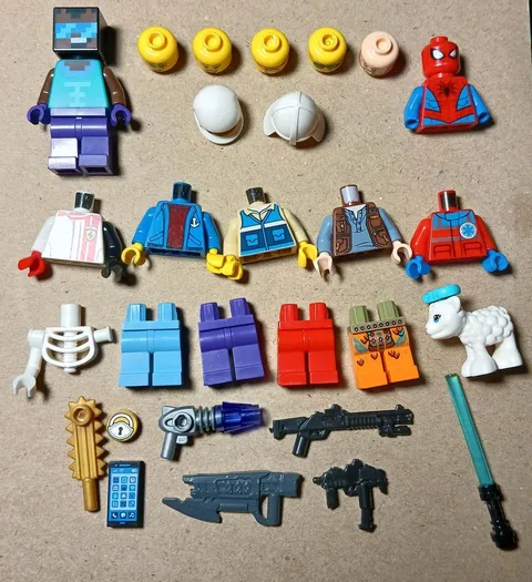 LEGO Minifigures, Parts, and Accessories Mixed Lot