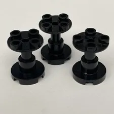 Lego 3940 Black Replacement Parts Pieces Lot of 3