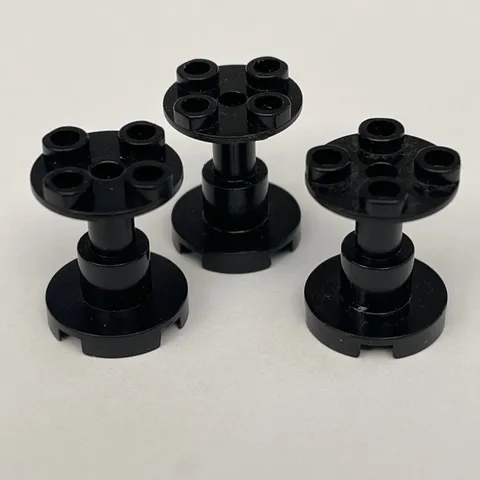 Lego 3940 Black Replacement Parts Pieces Lot of 3