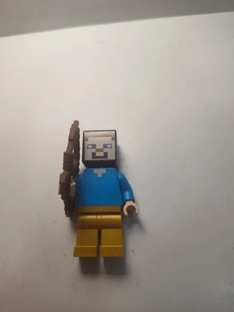 LEGO Minecraft Steve Minifigure w/ Bow Weapon Figure Genuine LEGO
