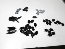 Lego 55 Various Modified Plates with bar to fit 6014 Wheel  Rims SEE LIST BELOW