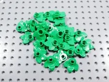 LEGO Lot of 30 Bright Green Plant Plates w/ 3 Leaves Minifig BN