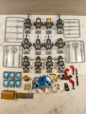 Building Blocks Knights- Horse Knights Lego Minifigures Lot Of 12-New