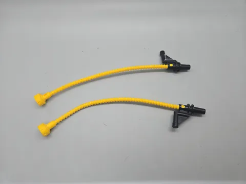 LEGO 6425 Duplo Fire Hose Yellow  Fuel Line Black Nozzle Lot Of 2