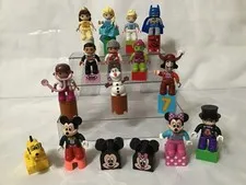 Lego Duplo Disney character figures,  Mickey, belle, cat. hook, Pluto,,etc, X 14