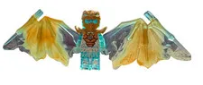 Lego Ninjago Golden Dragon Zane Minifigure Crystalized From Set 71773