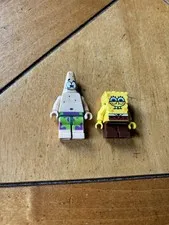 LEGO SpongeBob & Retired Patrick Minifigures Lot - 2 - Nickelodeon - Authentic