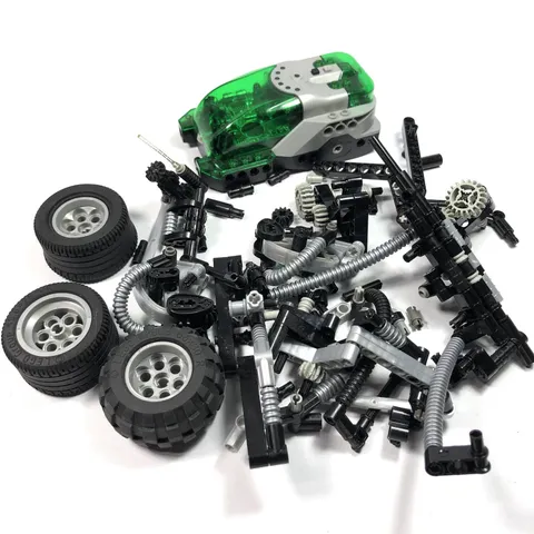 Lego Technic Electric Spybotics Module Motor Transparent Green + Parts