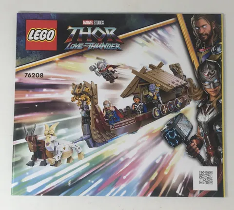 Lego 76208 Marvel Thor The Goat Boat Instruction Manual Book Only - No Bricks