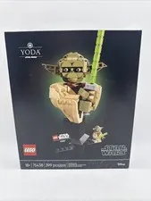 LEGO Star Wars Attack of the Clones Yoda Bust Building Set W/ Lightsaber Sealed