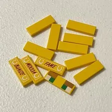 Lego 63864 Yellow Replacement Add-on Pieces Parts Lot of 12
