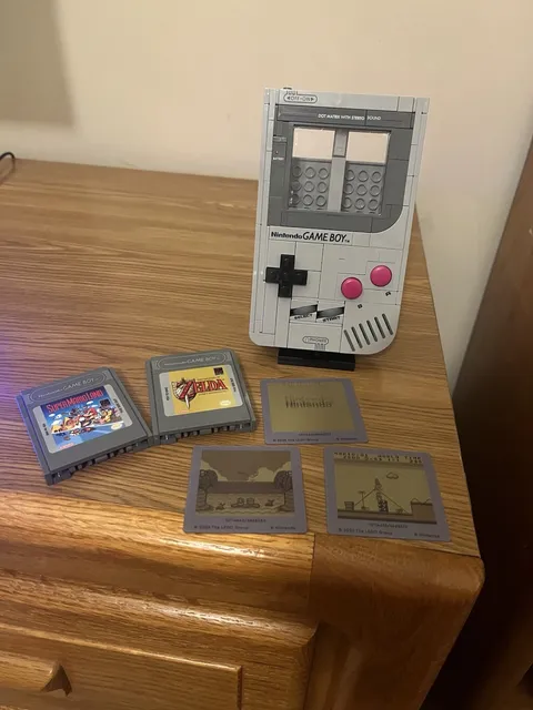 Lego Nintendo Gameboy Set With Cards And Both Games Stand 1989 DMG 01