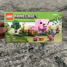 LEGO Minecraft The Baby Pig House Toy Figures and Playset - Building NEW