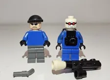 LEGO Batman Bat011i AND Bat012 Mr. Freeze and Henchman Minifigures Great Cond.