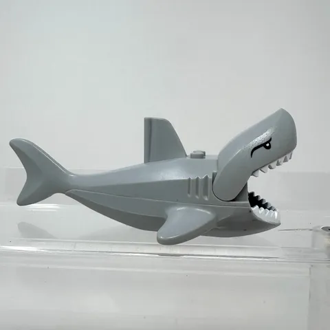 Lego Great White Shark Gills Teeth Figure Agents 5" Agents 8633 HTF